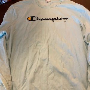 Blue long sleeve champion